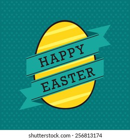 Happy Easter decorative greeting card