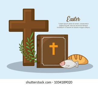 Happy easter design 