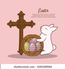 Happy easter design 