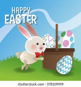 Happy easter design 