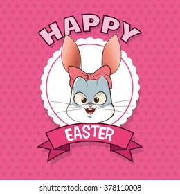 Happy easter design 