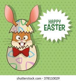 Happy easter design 