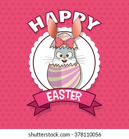 Happy easter design 