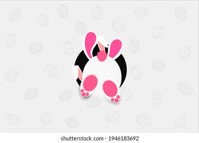 Happy Easter design for holiday greeting card, invitation, posters, banners of the happy Easter day