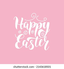 Feliz diseño de Semana Santa con citas en letras y decoración alrededor, aislado en el fondo de la llanura. Ilustración vectorial para tarjetas de felicitación, banner, afiche.