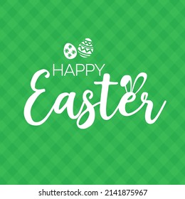 Happy Easter design vector calligraphy. 