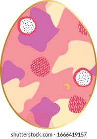 Happy Easter design. Vector fashion egg