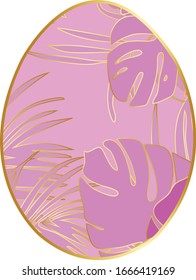 Feliz diseño de Pascua. Huevo de moda vectorial