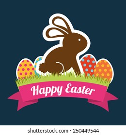 happy easter design, vector illustration eps10 graphic 