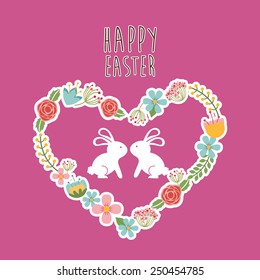 happy easter design, vector illustration eps10 graphic 