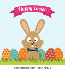 happy easter design, vector illustration eps10 graphic 