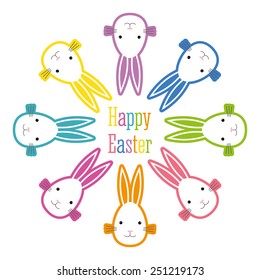 happy easter design, vector illustration eps10 graphic 