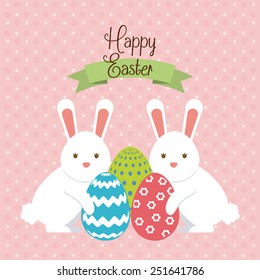 happy easter design, vector illustration eps10 graphic 