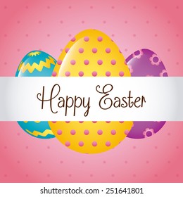 happy easter design, vector illustration eps10 graphic 