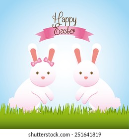 happy easter design, vector illustration eps10 graphic 