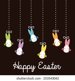 happy easter design, vector illustration eps10 graphic 