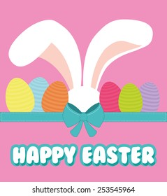 happy easter design, vector illustration eps10 graphic 