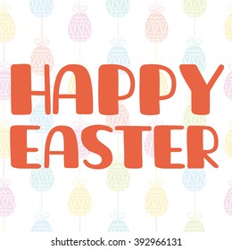 Happy Easter. Easter.Vector illustration. Royalty free stock illustration for greeting card, ad, promotion, poster, flier, blog, article, social media.