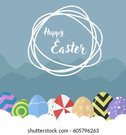 Happy Easter Egg background