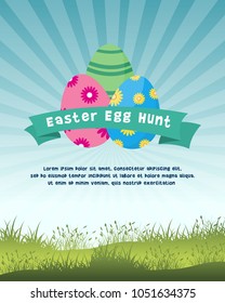 Happy easter egg background style