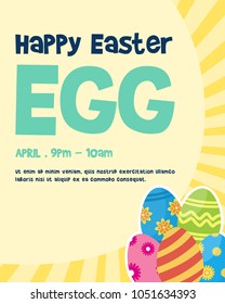 Happy easter egg background style