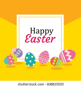 Happy easter egg background and wallpapers.Can be used for wallpaper,flyers, invitation, posters, brochure, greeting card.