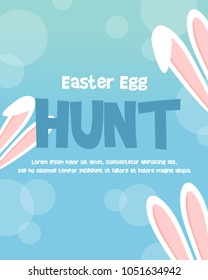 Happy easter egg celebration poster
