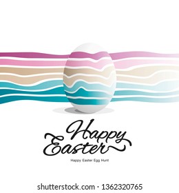 Happy Easter egg color palette abstract modern gradient background