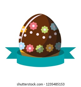 Happy easter egg design