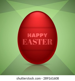Happy easter egg design for holiday greeting cards, banners and other creative designs.Editable vector with several layers.Eps 10