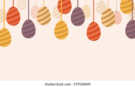 Happy easter egg design vector art collection stock