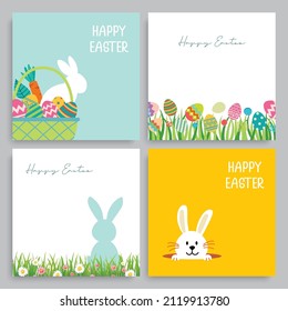 Happy easter egg greeting card background template.Can be used for invitation, ad, wallpaper,flyers, posters, brochure.