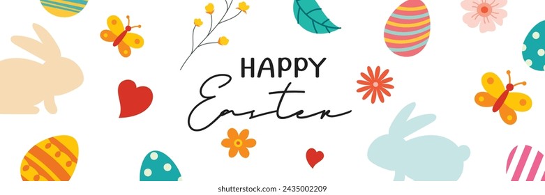Happy Easter Egg Grußkarte Hintergrundvorlage. Kann für Cover, Einladung, Werbung, Tapeten, Flyer, Poster, Broschüre verwendet werden.