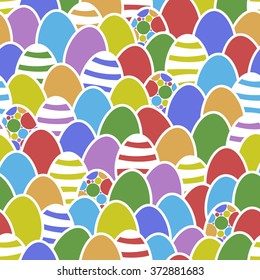 Happy Easter egg greeting card texture design vector