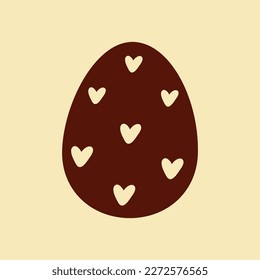 Happy Easter egg isolated illustration