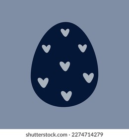 Happy Easter egg isolated illustration
