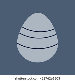 Happy Easter egg isolated illustration