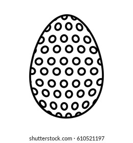 happy easter egg painted vector illustration design