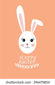 happy easter egg rabbit