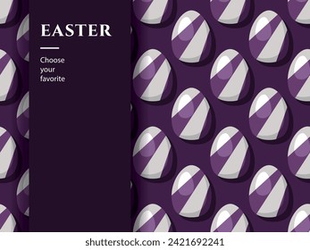 cartel de venta de caricatura de alegre easter egg conejo conejo de huevo conejo elemento vectorial icono de fondo evento