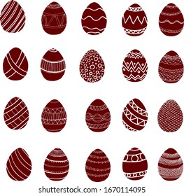 Happy easter  egg seamless vector pattern for your design