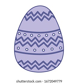alegre huevo de Pascua la temporada de decoración tradicional icono ilustración vectorial
