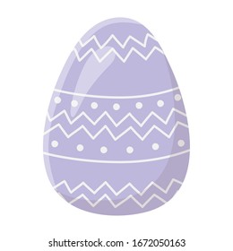 happy easter egg traditional decoration season icon vector illustration