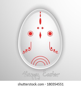 Happy Easter Egg. Vector illustration.