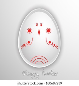 Happy Easter Egg. Vector illustration.