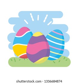 happy easter eggs