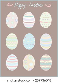 happy easter eggs