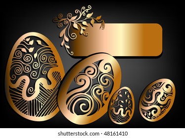happy easter eggs