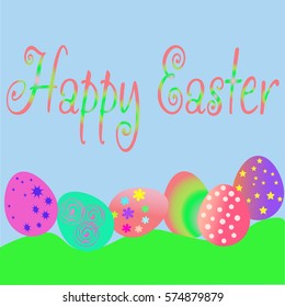 Happy Easter. Easter eggs