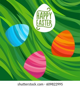 Happy Easter. Easter eggs. 